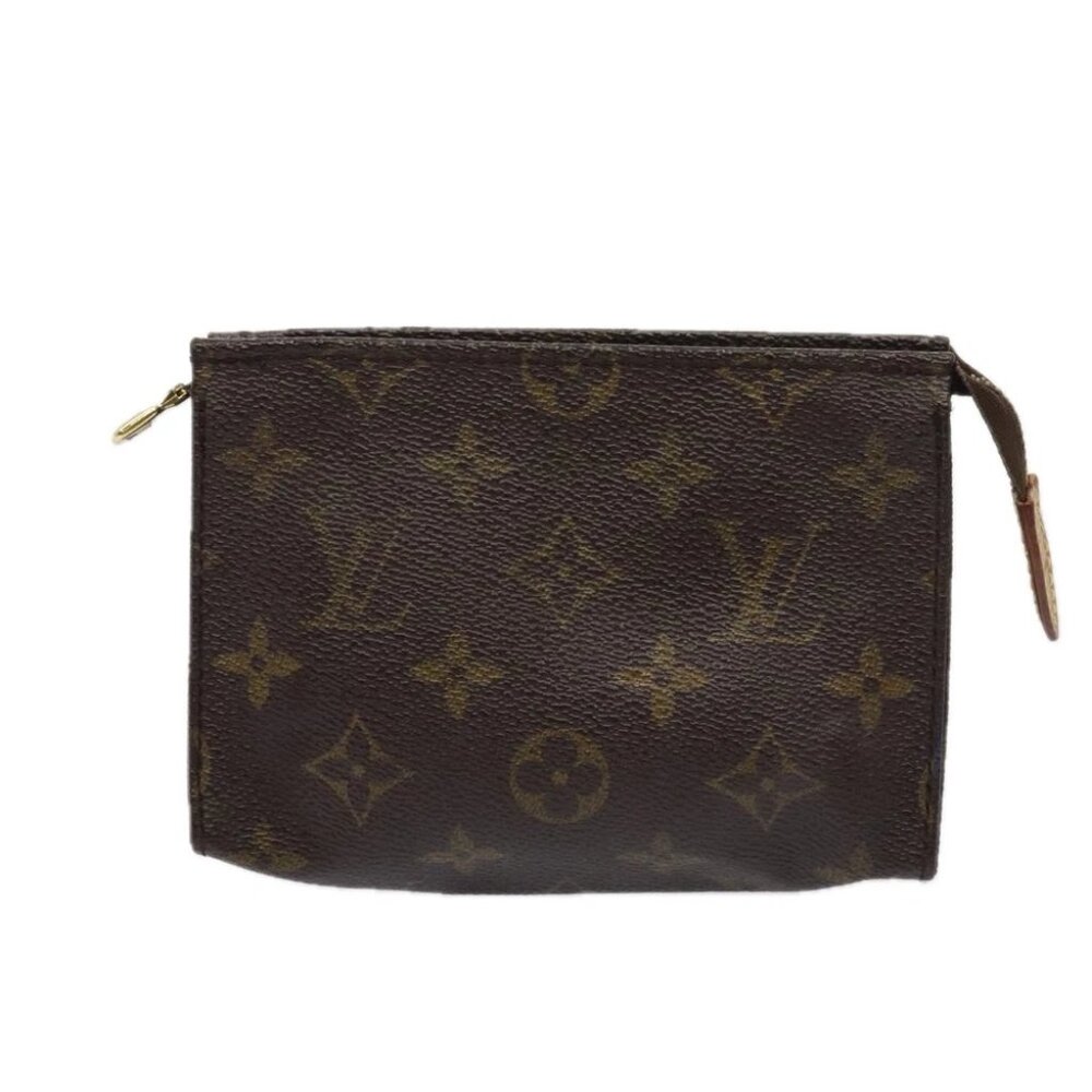 LOUIS VUITTON Monogram Poche Toilette 15 Pouch M47546 LV Auth 84988